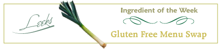 Gluten Free Menu Swap Monday - Leeks