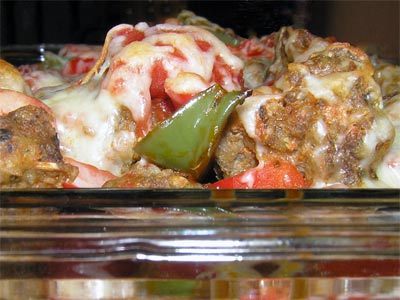 baked penne meatballs Baked <del>Ziti</del> Penne with Meatballs