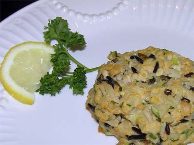 wild rice salmon cakes Wild Rice Salmon Cakes
