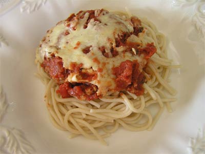 baked eggplant parmesan Baked Eggplant Parmesan