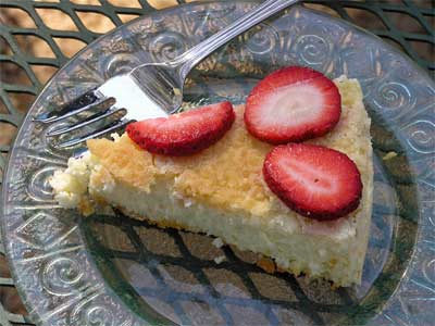 crustless cheesecake Crustless Cheesecake