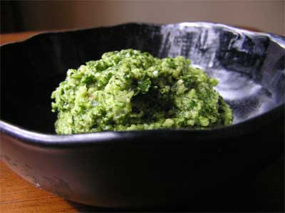 gluten free cilantro pesto