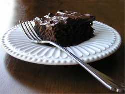 chocolate cake4 New Years Thoughts and a Recipe for Easy Kung Pao Chicken